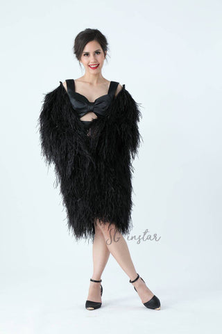 SGinstar Irene  Black Feather Jacket